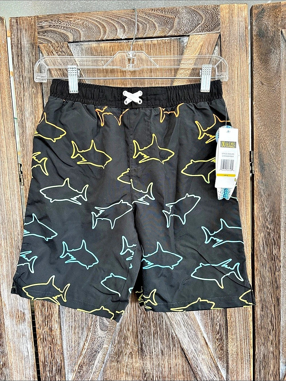 Xtreme Boys Size 10/12 Shark Swim Trunks NWT
